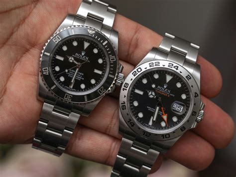 rolex submariner vs explorer 39|39mm explorer review.